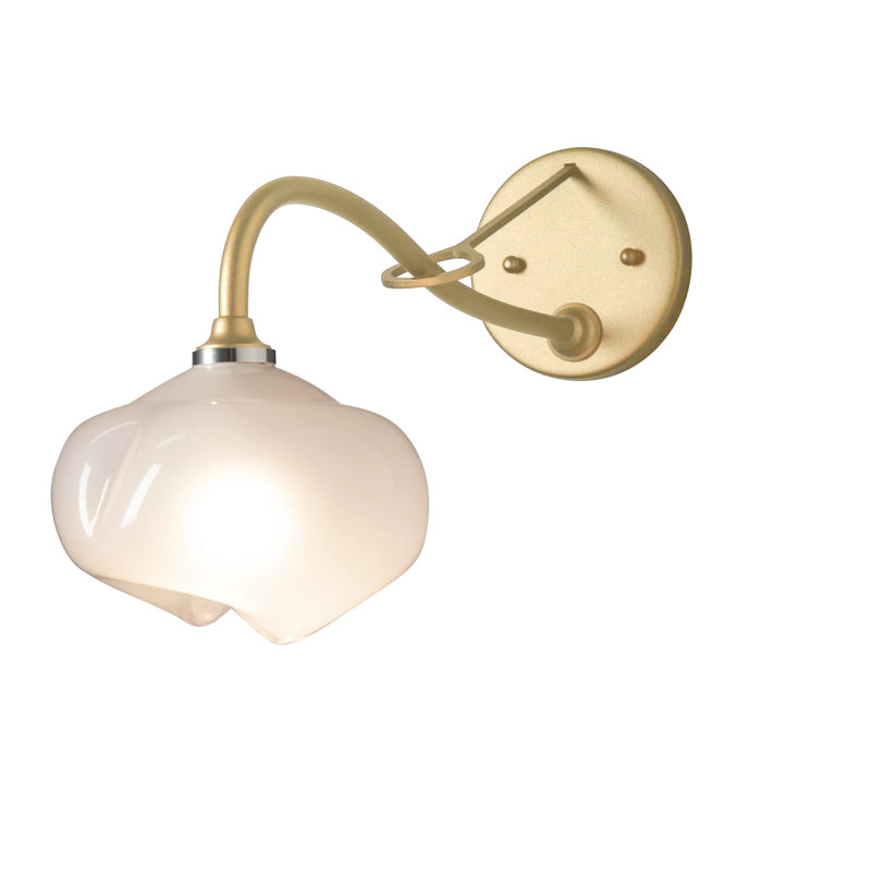 Ume 1 - Light Hardwired Armed Sconce, Modern Brass