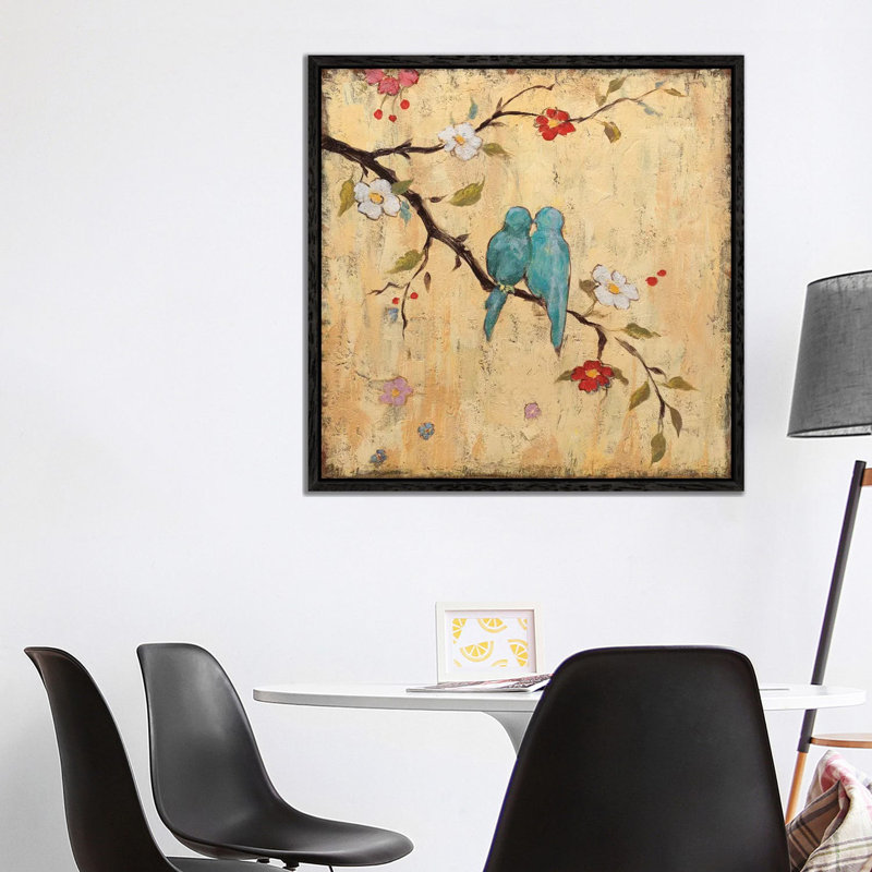 Katy Frances - Print on Canvas, 93.98 cm H x 93.98 cm W, Black Floater Framed