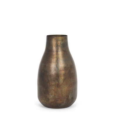Vase en métal doré oxydé Lariah