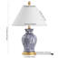 Ensemble de lampe de table bleue/blanche Cirebon