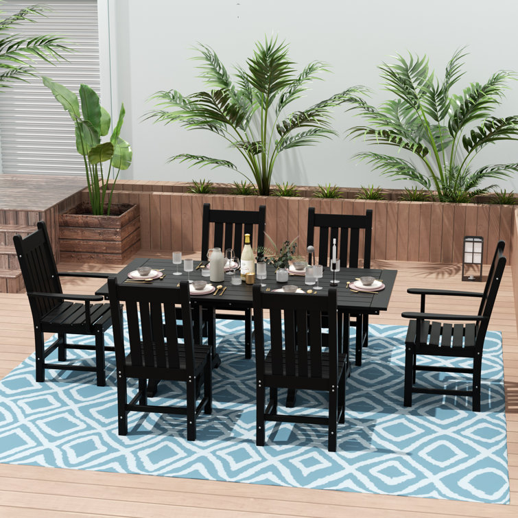 Aleera Rectangular 6 - Person 70'''' Long Dining Set