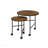 Nesting Table Set, Oblis Vintage Oak Finish