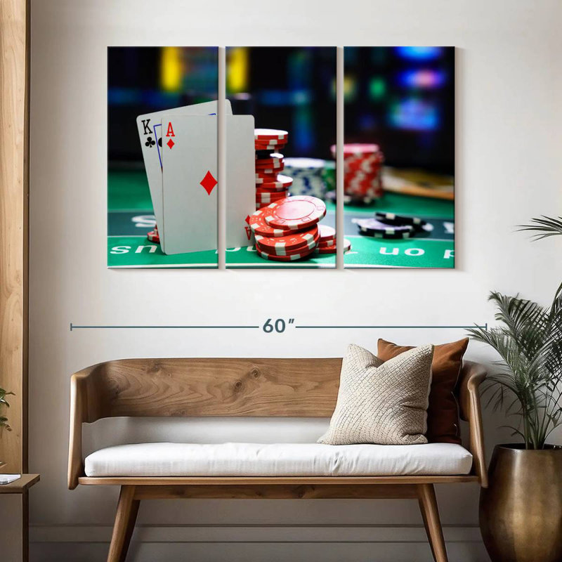 Senne Casino Game Table, 32" H x 50" W