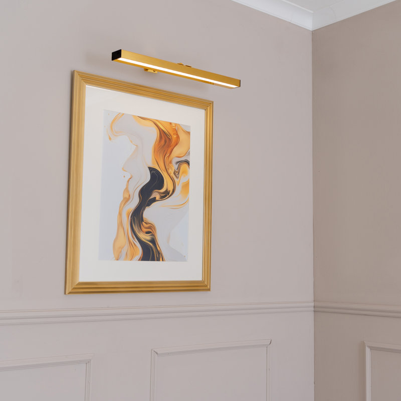 Sibyls Plastic LED Flush Mounted Sconce, Gold