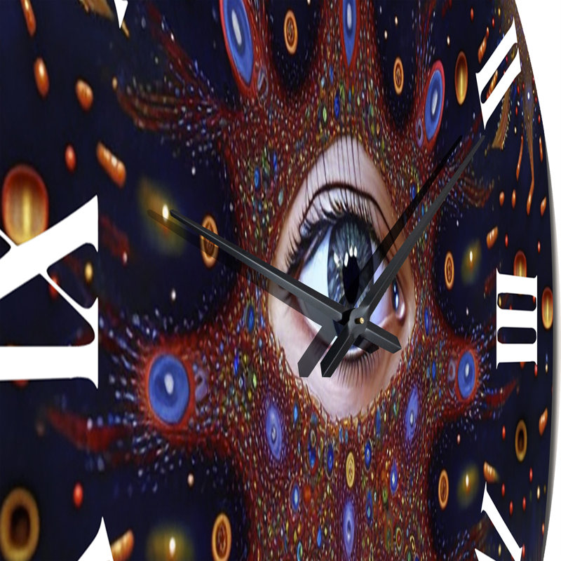 Horloge murale Sacred Vision Eye of Consciousness VII, Moyenne
