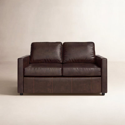 Savannah 58'' Leather Loveseat