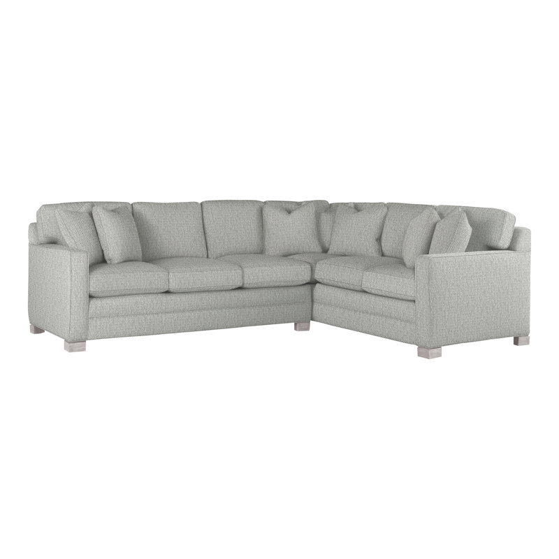 Hillcrest Upholstered L-Shaped Sectional Reversible, Tarbee Dove, Dove Gray