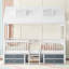 Structure de lit double en bois-108807506