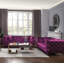 Ensemble de salon 2 pièces en velours-1793131069