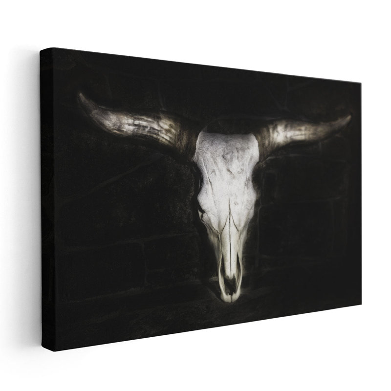 «Cow II», reproduction d'art sur toile, H 12 po x l 18 po