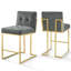 Tabouret de bar en acier inoxydable Privy Performance de Modway-184149195-240865243-240901841