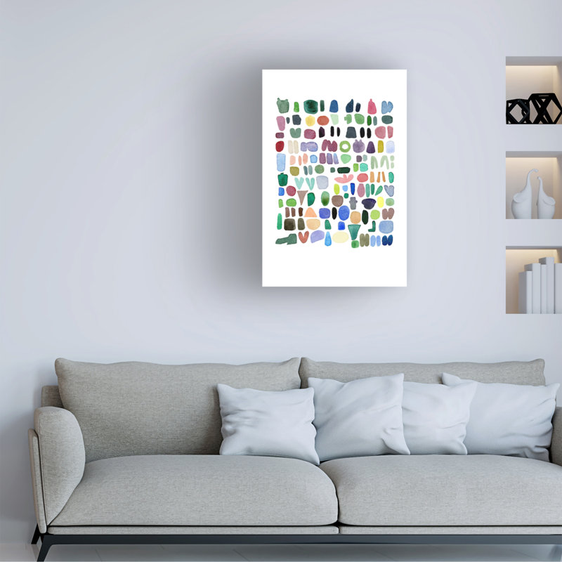 «Louise Van Terheijden Beach Combing 2», art sur toile, H 24 po x l 16 po x P 2 po