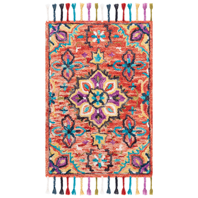 Tapis en laine touffeté à la main Vahakn, Rectangle 2 pi x 3 pi