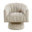 Fauteuil pivotant en velours taupe, rotation à 360°, structure en contreplaqué, capacité de charge de 136 kg, coussin intégré de luxe, fauteuil d'appoint, poids, mouvement