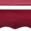 Auvent de terrasse rouge vin, 8 pi x 7 pi, rétractable. Réglable manuellement à partir de la lumière du soleil, réduire la chaleur, s'adapte à diverses surfaces Housse de protection manuelle rétractable pour terrasse de 7 pi. Rouge, minimise les do