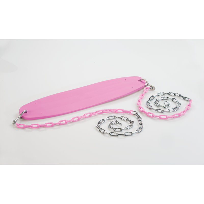 Ultimate Swing Seat with Chains, supports up to 250lbs, Pink