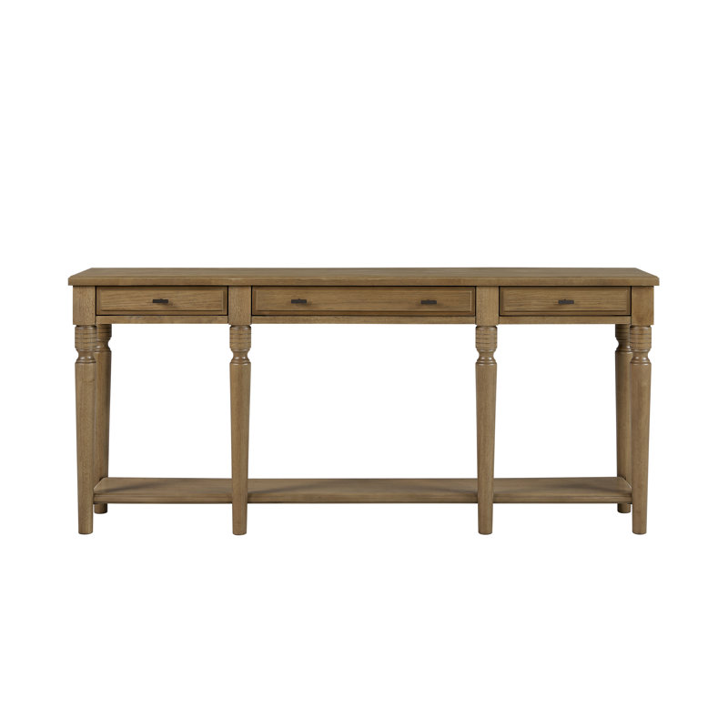 Console Tarrington - amande, Bois brun