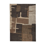 Rug Jute / Sisal Geometric Area Rug in Brown