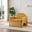 Fauteuil d'appoint surdimensionné en chenille de style moderne avec méridienne simple pour salon, chambre à coucher