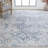 Christipher Oriental Floral Blue/Gray Indoor Area Rug for Living Room, Bedroom, Dining Room-1173271768