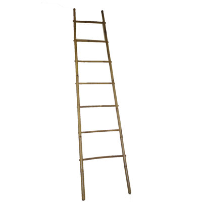 Natural 7' Bamboo Ladder Rack