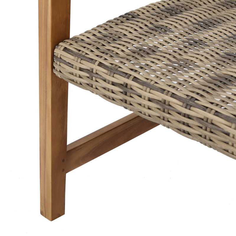 Fauteuil d'appoint moderne Cafe Ambiance, Brun / Noyer