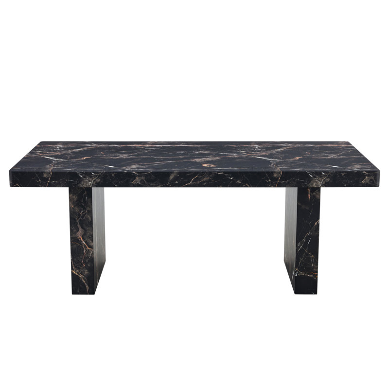 78.7" Dining Table, Black