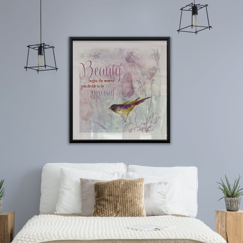 " Lavender Finch II ", 30.5" H x 30.5" W x 1.5" D