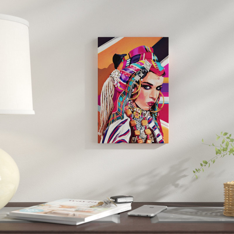 « maroc », impression sur toile, H 40 po x l 26 po x P 1,5 po, Pas de tapis, Toile tendue