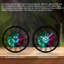 Horloge murale ronde en fer 10 po avec mouvement à quartz silencieux, chiffres romains, impression UV-1950153570