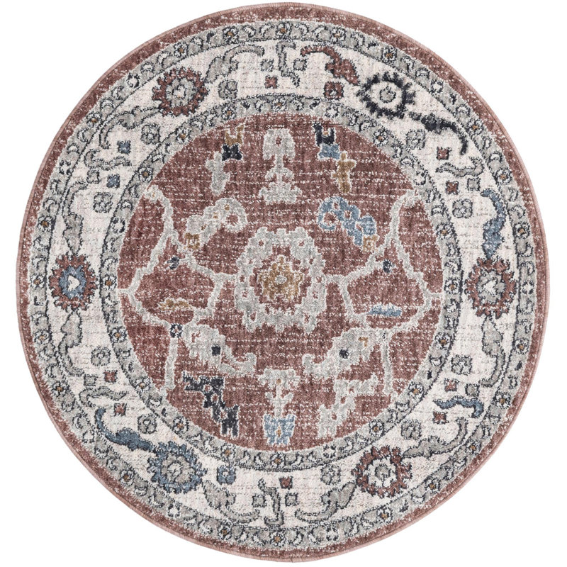 Policarpio Oriental Indoor Rug, Round 3'3"