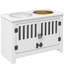 Support à nourriture surélevé pour animaux de compagnie avec rangement de 37 L, blanc
