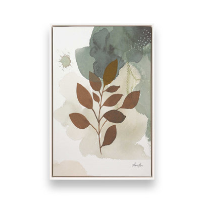 Harmonic Leaves I Canvas Print in a Frame