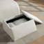 Fauteuil d'appoint rembourré avec repose-pieds rembourré avec rangement