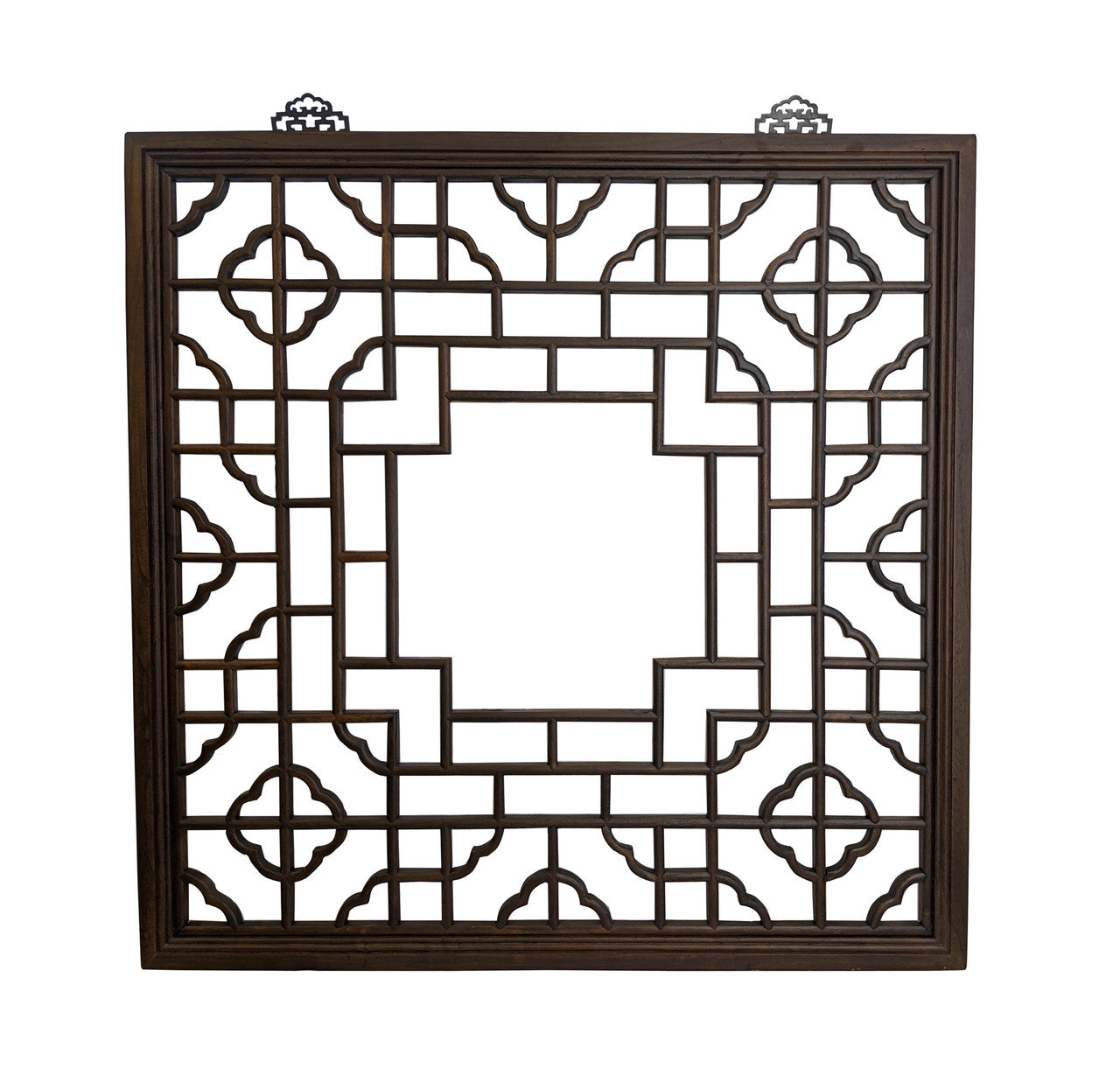 Bloomsbury Market Asian Window Square Carved Panel 34 Inch | Wayfair