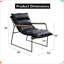 Fauteuil luge en cuir confortable et moderne