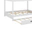 Lit superposé en bois avec lit gigogne-2006766099