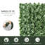 Outsunny 2 PCs Artificial Leaf Hedge Privacy Screen Roll Garden Fence-139603926-139603928