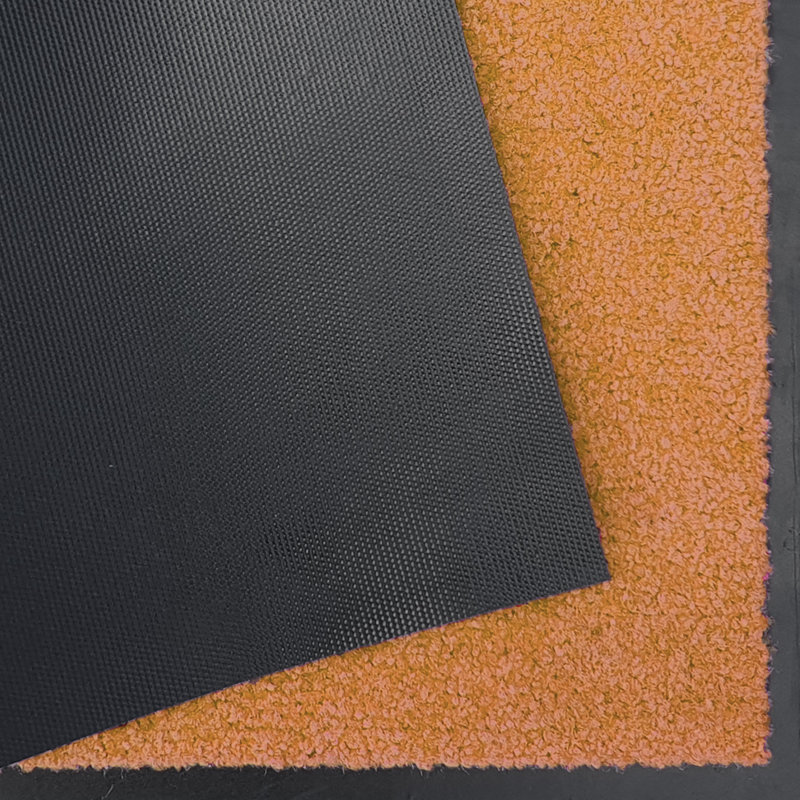 Wash & Clean Doormat, 60cm W x 90cm L, Orange