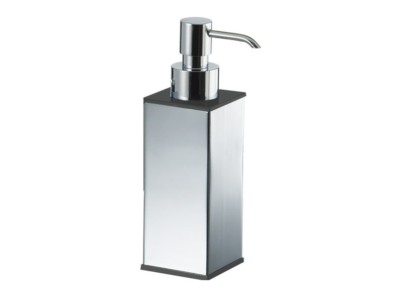 Distributeur de savon Aleja, Chrome / Noir