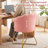 Focht Upholstered Papasan Chair with Gold Metal Legs-1761616777