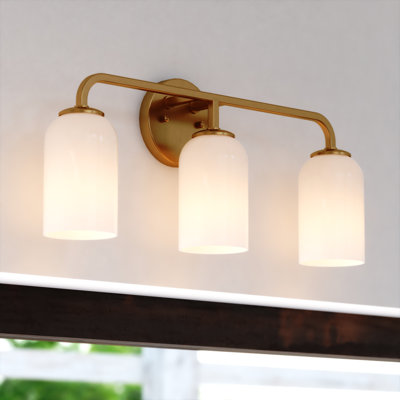 Ensemble de meuble-lavabo transitionnel 3 lumières Shelby