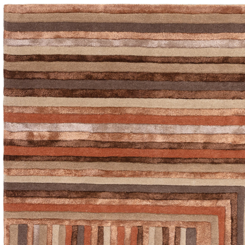 Corel Geometric Wool Hand Tufted Area Rug, Rectangle 160 x 230cm
