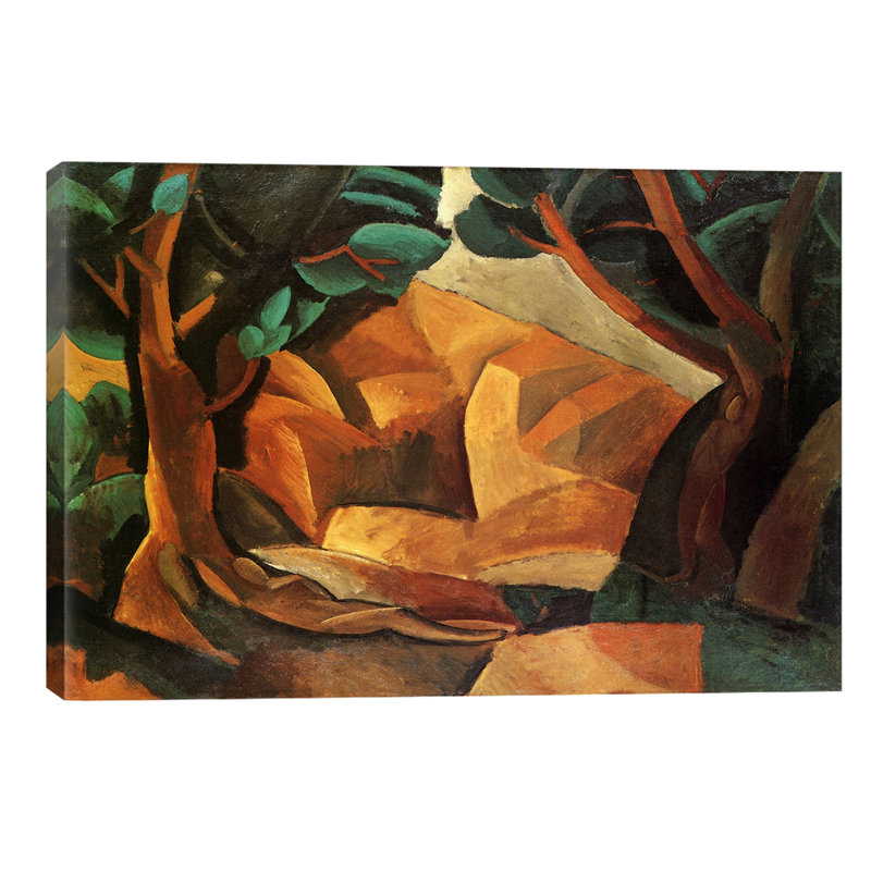 Landscape with Two Figures by Pablo Picasso - 1 Piece Painting on Canvas, 66.04 cm H x 45.72 cm W x 1.91 cm D, No Frame