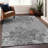 Premium Machine Washable Prisco Pewter Rug-268273405