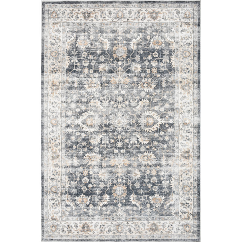 Tapis lavable à la machine Whitley Midnight Dream, Rectangle 2 pi 1 po x 4 pi