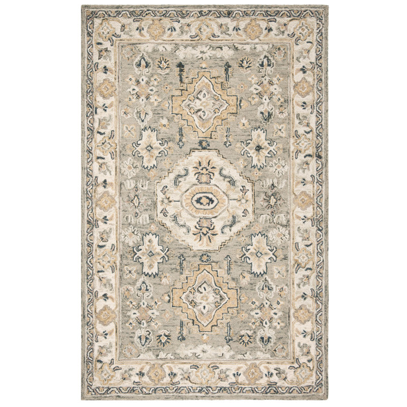 Vahakn Hand Tufted Wool Oriental Rug, Rectangle 2' x 3'