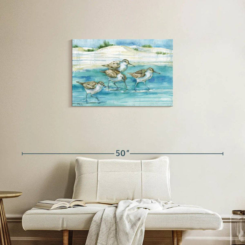 Sandy Sandpipers I, 20" H x 30" W