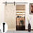 Sliding Steel Standard Single Barn Door Hardware Kit