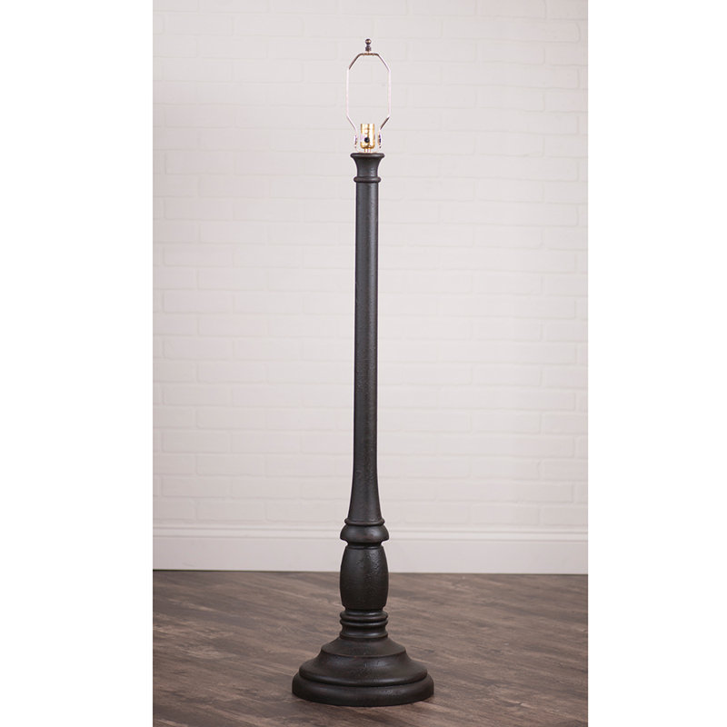 Haslam 59'' Traditional Floor Lamp, Black
